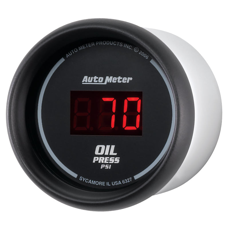 Autometer Black 0-100 psi Digital Oil Pressure Gauge Gauges AutoMeter