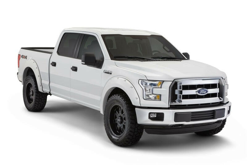 Bushwacker 17-18 Ford F-250 Super Duty Pocket Style Flares 4pc - Oxford White Fender Flares Bushwacker