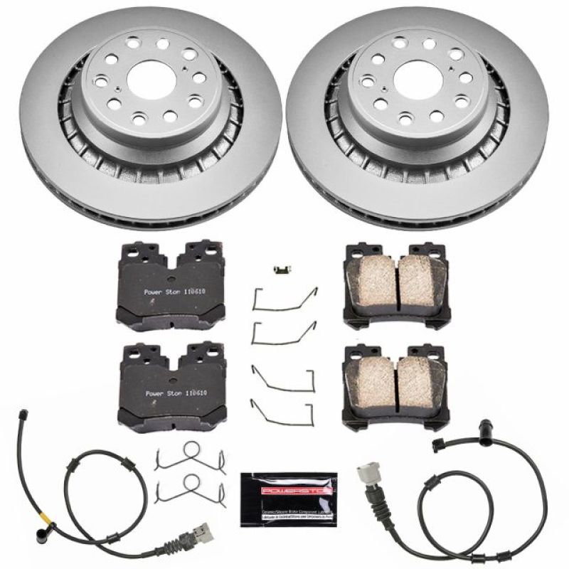 Power Stop 10-17 Lexus LS460 Rear Z17 Evolution Geomet Coated Brake Kit Brake Kits - Performance Blank PowerStop