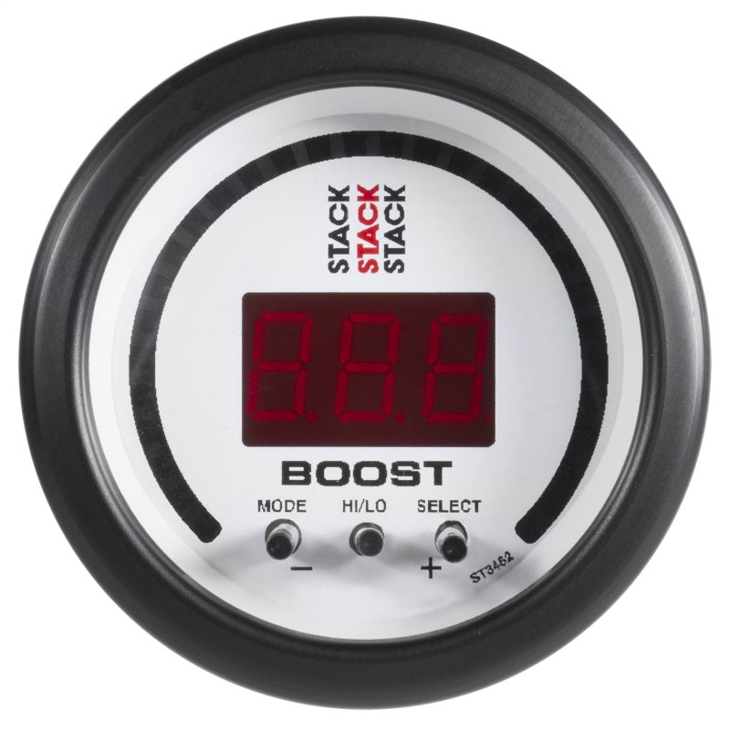 Autometer Stack 52mm -1 to +2 Bar (-30INHG to +30 PSI) Boost Controller - White Gauges AutoMeter