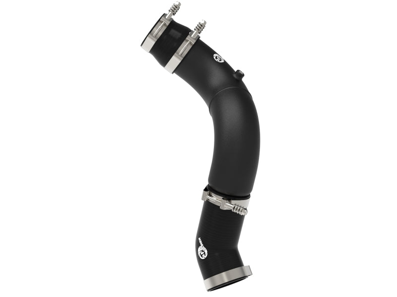 aFe BladeRunner 3-1/2in Aluminum Cold Charge Pipe Black RAM Diesel Trucks 25-26 L6-6.7L (td) Intercoolers aFe