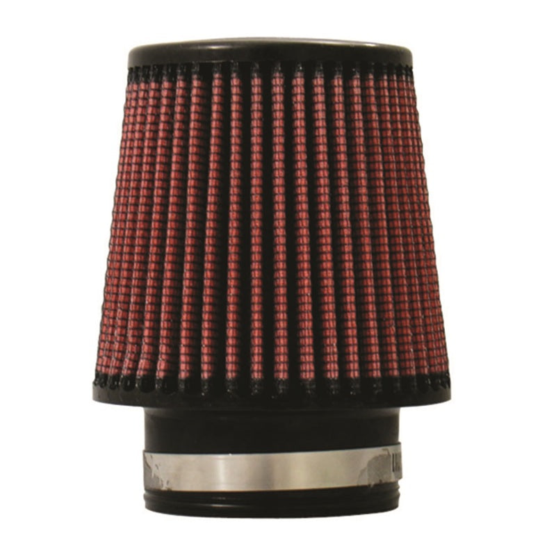 Injen High Performance Air Filter - 3.00 Black Filter 6 Base / 5 Tall / 4 Top - 45 Pleat Air Filters - Drop In Injen