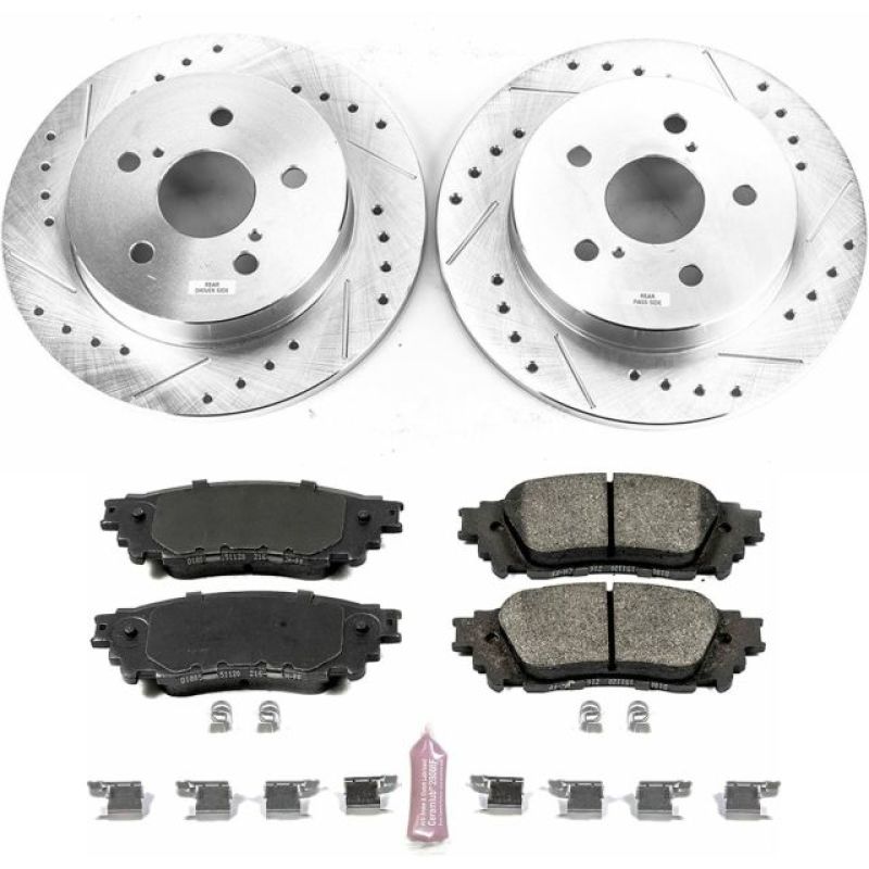 Power Stop 15-17 Lexus NX200t Rear Z23 Evolution Sport Brake Kit Brake Kits - Performance D&S PowerStop