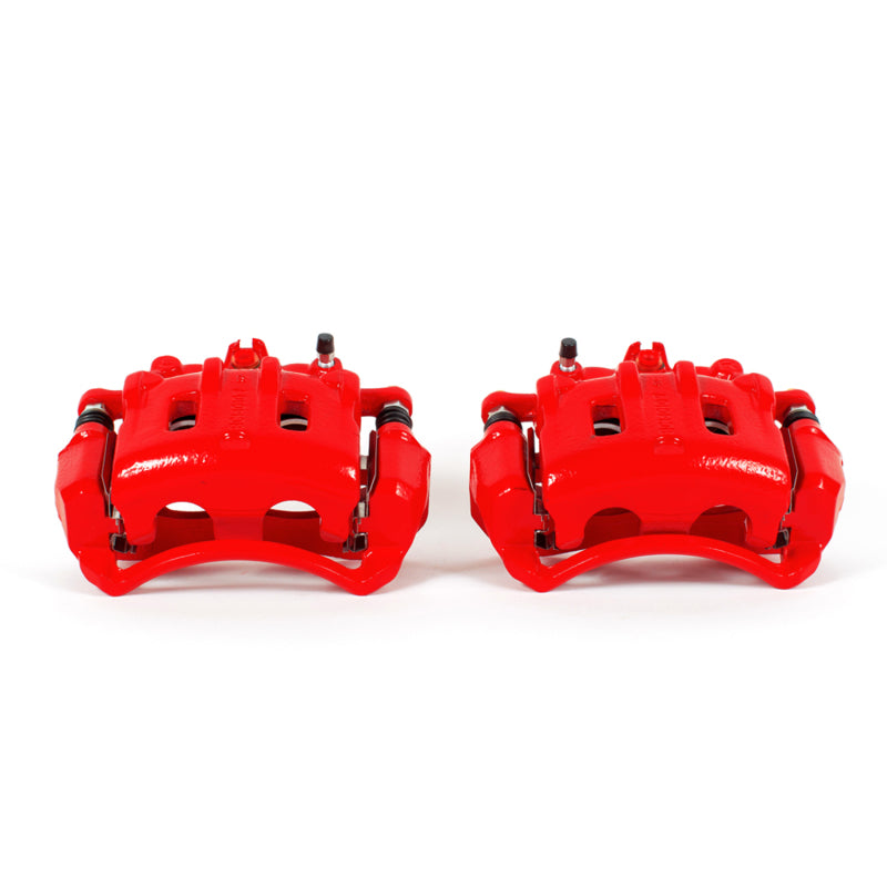 Power Stop 12-15 Chevrolet Captiva Sport Front Red Calipers w/Brackets - Pair Brake Calipers - Perf PowerStop