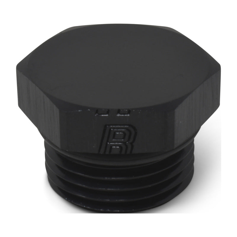 Russell Performance -6 AN Straight Thread Plug (Black) Fittings Russell