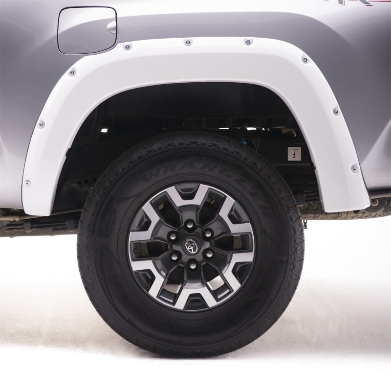 EGR 16+ Toyota Tacoma w/Mudflap Bolt-On Look Color Match Fender Flares - Set - Super White Fender Flares EGR