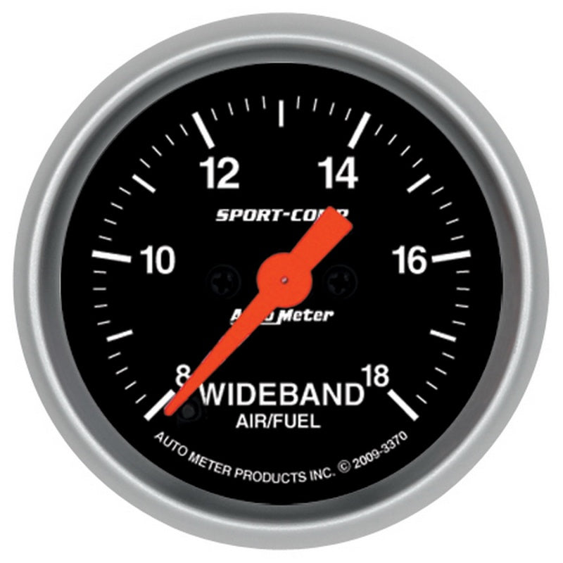 Autometer Sport-Comp 52mm Full Sweep Electronic Analog Wideband Air/Fuel Ratio Gauge Gauges AutoMeter