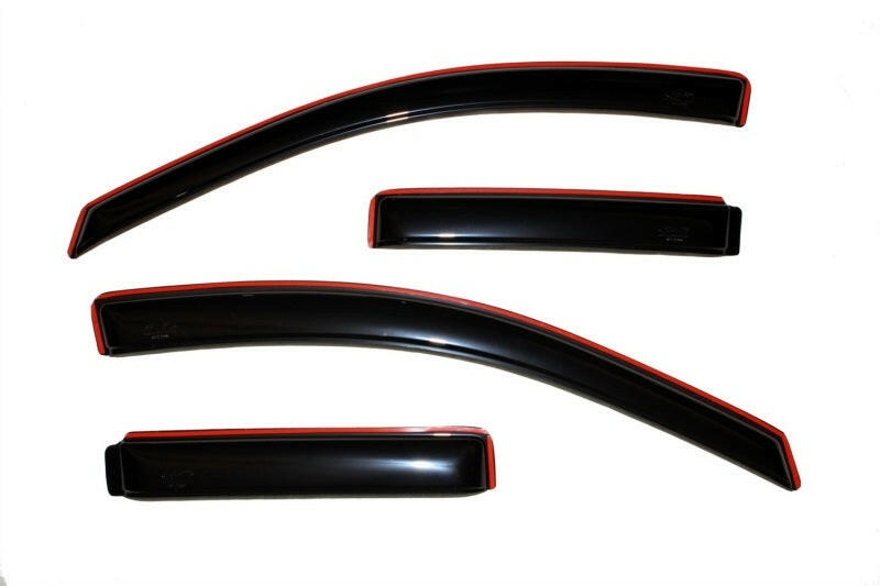 AVS 07-10 Jeep Compass Ventvisor In-Channel Front & Rear Window Deflectors 4pc - Smoke Wind Deflectors AVS