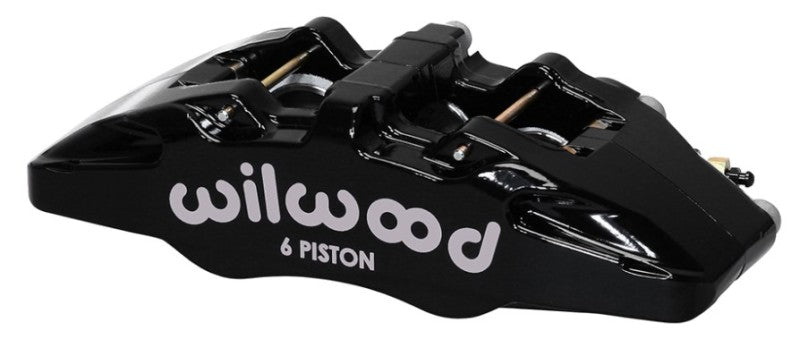 Wilwood Caliper-Forged Dynapro 6 5.25in Mount-L/H 1.38/1.00/1.00in Pistons .81in Disc Brake Calipers - Perf Wilwood