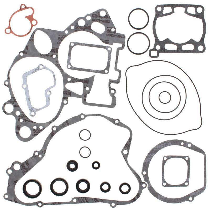 Vertex Gaskets 92-97 Suzuki RM125 Complete Gasket Kit w/ Oil Seals Engine Hardware Vertex Pistons