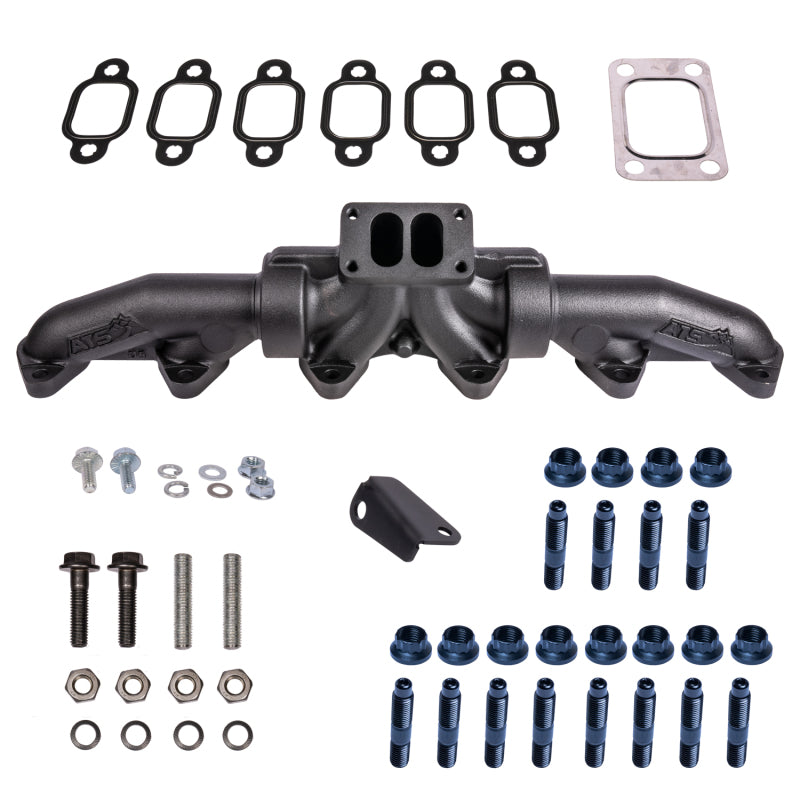 ATS Diesel 98.5-02 5.9L Cummins T3 3-Piece Pulse Flow Exhaust Manifold Kit w/ Gaskets & Hardware Headers & Manifolds ATS Diesel