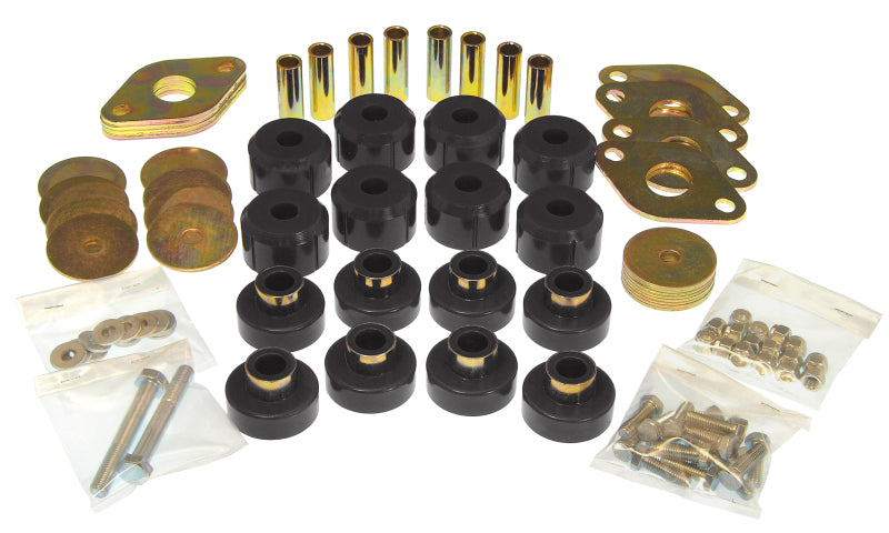 Prothane 07-11 Jeep Wrangler JK 2DR Body Mount Kit - Black Bushing Kits Prothane