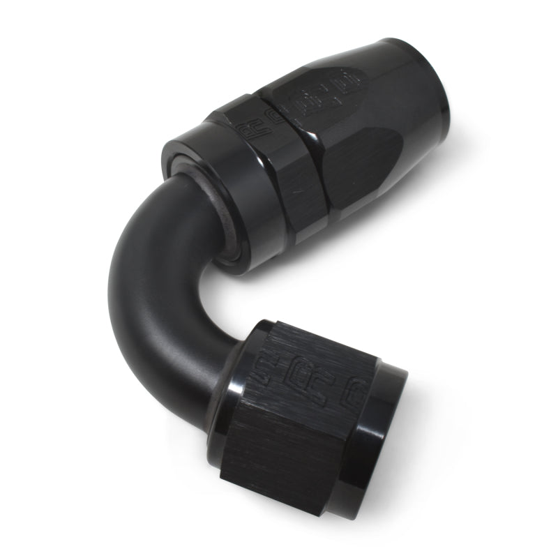 Russell Performance -12 AN Black 120 Degree Full Flow Swivel Hose End Fittings Russell