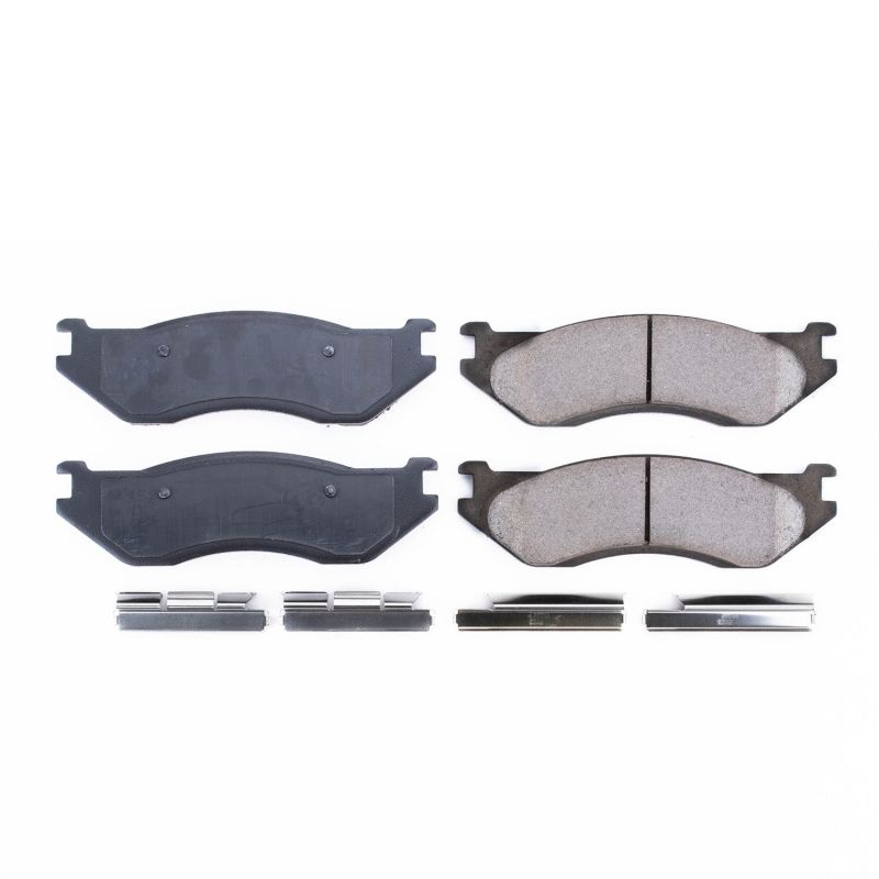 Power Stop 1998 Dodge B1500 Front Z17 Evolution Ceramic Brake Pads w/Hardware Brake Pads - OE PowerStop