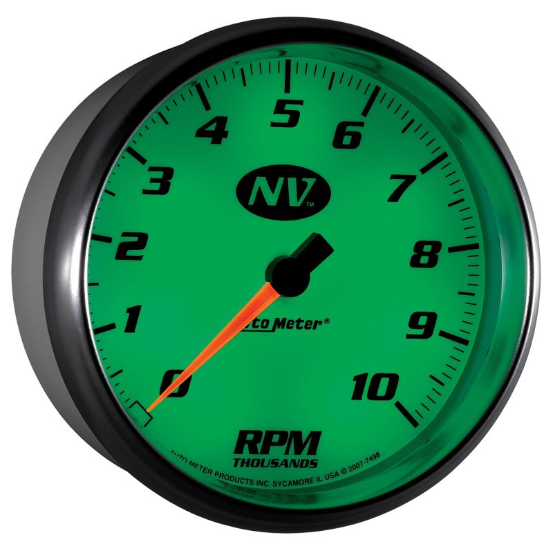 AutoMeter Gauge Tachometer 5in. 10K RPM In-Dash NV Gauges AutoMeter