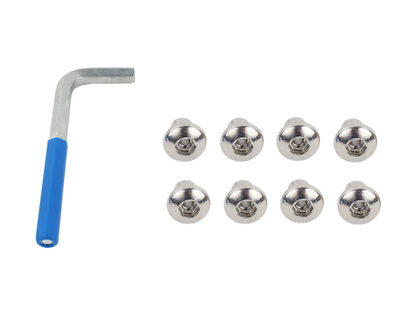 Kentrol 07-18 Jeep Wrangler JK OEM Anti-Theft Door Nuts 4 Door - Polished Silver Doors Kentrol