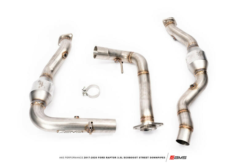 AMS Performance 17-20 Ford Raptor 3.5L Ecoboost Street Downpipes Downpipes AMS