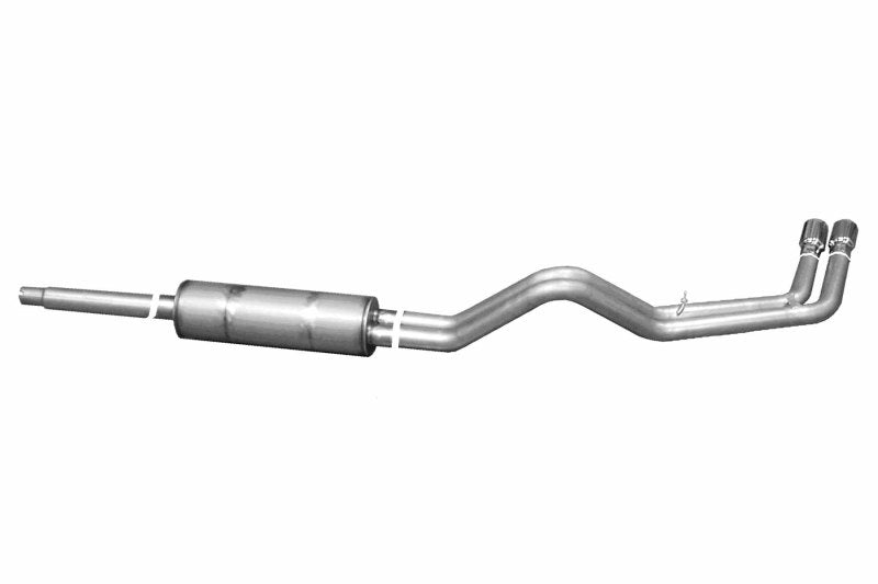 Gibson 87-92 Ford F-150 Custom 4.9L 2.5in Cat-Back Dual Sport Exhaust - Aluminized Catback Gibson