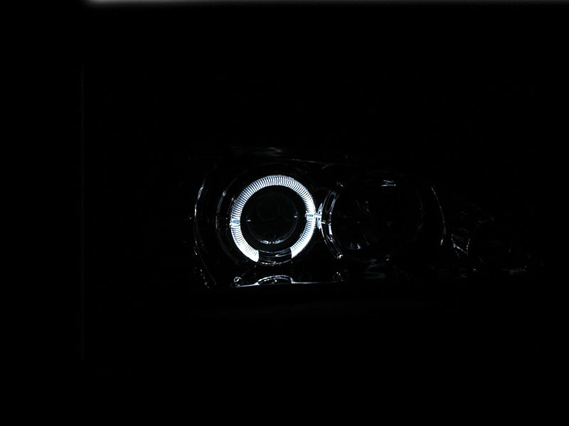 ANZO 1994-1998 Ford Mustang Projector Headlights w/ Halo Chrome 1pc Headlights ANZO