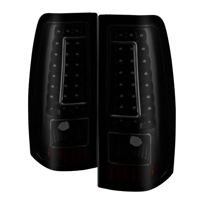 xTune 99-02 Chevy Silverado 1500/2500/3500 V2 LED Tail Lights - Black Smoke (ALT-ON-CS99-G2-LED-BSM) Tail Lights SPYDER