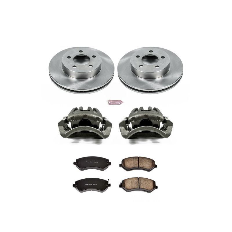 Power Stop 02-07 Jeep Liberty Front Autospecialty Brake Kit w/Calipers Brake Kits - OE PowerStop