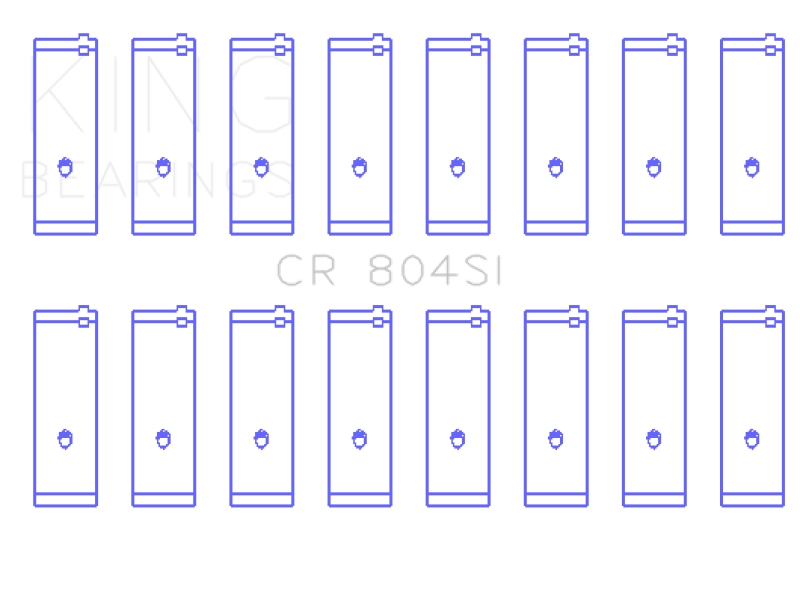 King Engine Bearings Ford 260CI/289CI/302 5.0L (Size 020) Windsor Connecting Rod Bearing Set Bearings King Engine Bearings