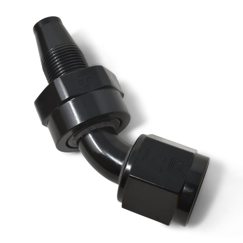 Russell Performance -10 AN 45 Degree Hose End Without Socket - Black Fittings Russell