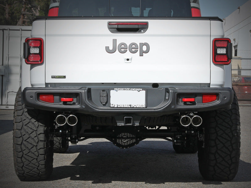 aFe Vulcan Series 3in 304SS Cat-Back 21 Jeep Gladiator V6-3.0L (td) - Dual Polished Tip Catback aFe