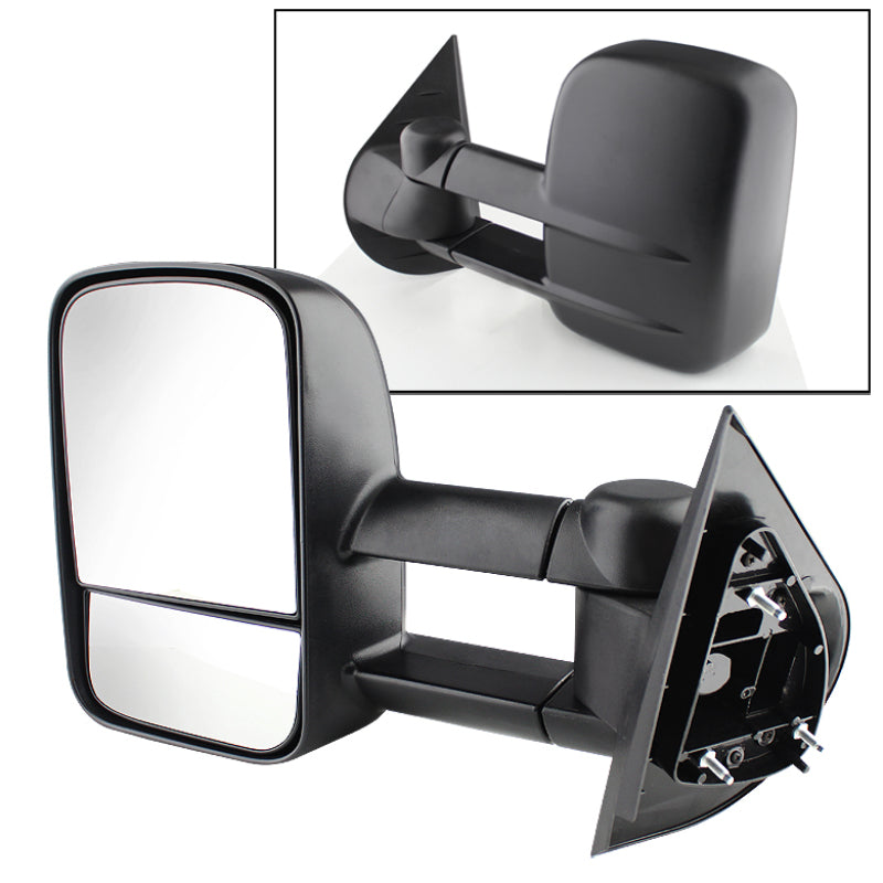 xTune Chevy Silverado 07-12 Manual Extendable Manual Adjust Mirror Left MIR-CSIL07-MA-L Side Mirrors SPYDER