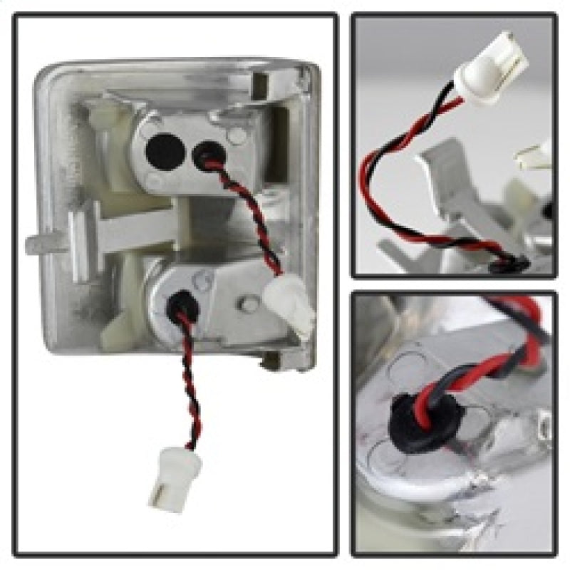 xTune Ford Superduty 08-14 F250-F550 Amber LED Mirror Signal Lens - Clear ACC-LED-FDSD08-MR-C Side Mirrors SPYDER