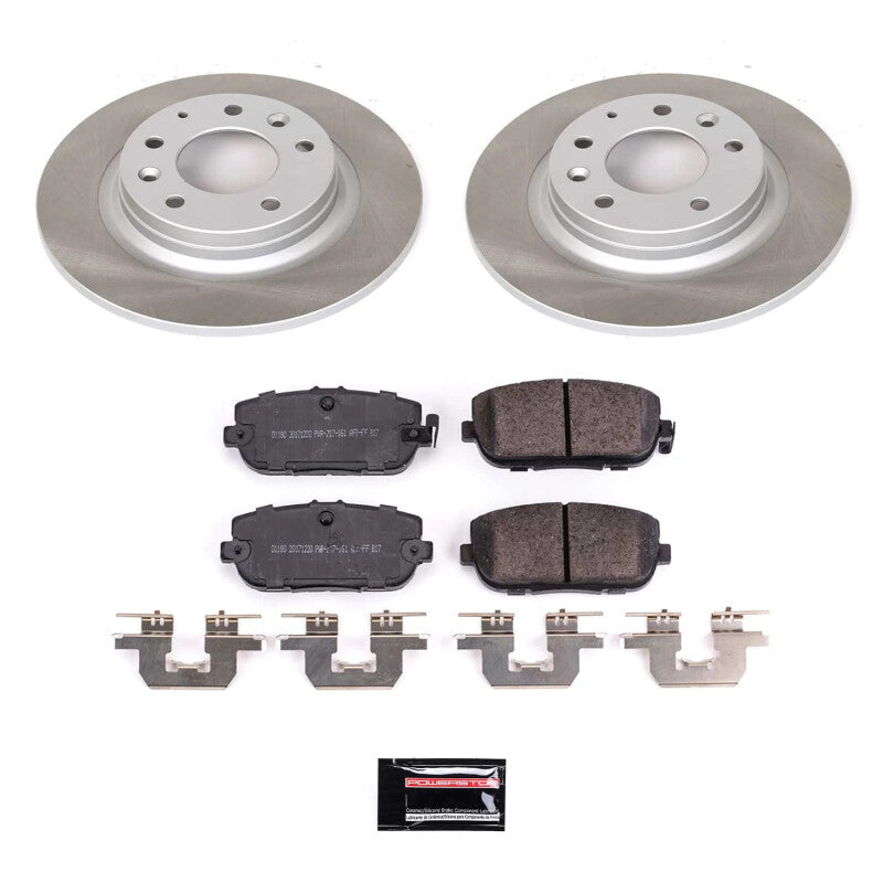 Power Stop 06-15 Mazda MX-5 Miata Rear Semi-Coated Rotor Kit Brake Kits - Performance Blank PowerStop