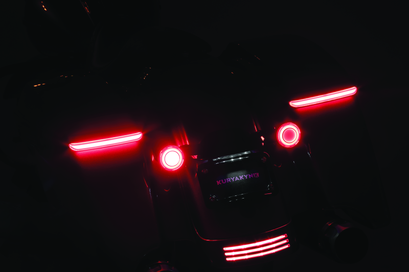 Kuryakyn Tracer L.E.D. Turn Signal Inserts Red/Red Smoke Lens Rear Light Accessories and Wiring Kuryakyn