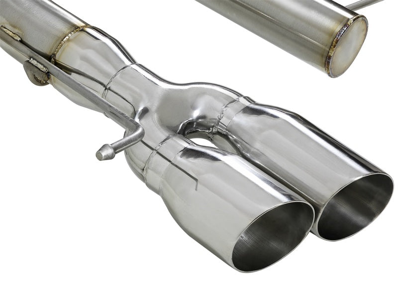 aFe MACHForce XP 08-13 BMW 135i L6-2.0L N54/N55 3in. 304 SS Axle-Back Exhaust w/Polished Tips Catback aFe