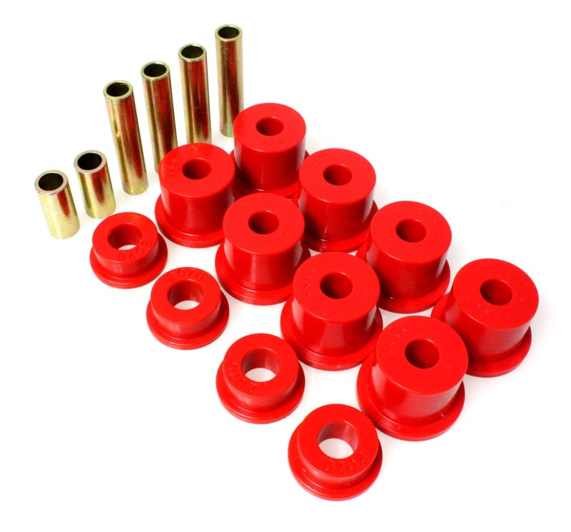 Energy Suspension Fd 4 Wd Frt Sprg Bush Set - Red Bushing Kits Energy Suspension