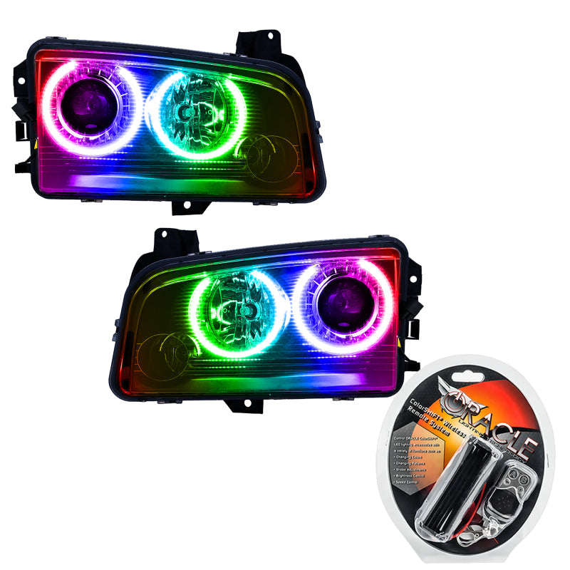 Oracle 08-10 Dodge Charger SMD HL (HID) - ColorSHIFT Headlights ORACLE Lighting