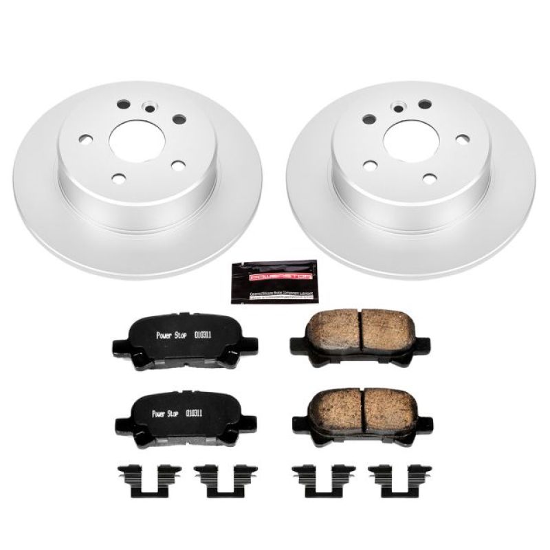 Power Stop 00-04 Toyota Avalon Rear Z17 Evolution Geomet Coated Brake Kit Brake Kits - Performance Blank PowerStop