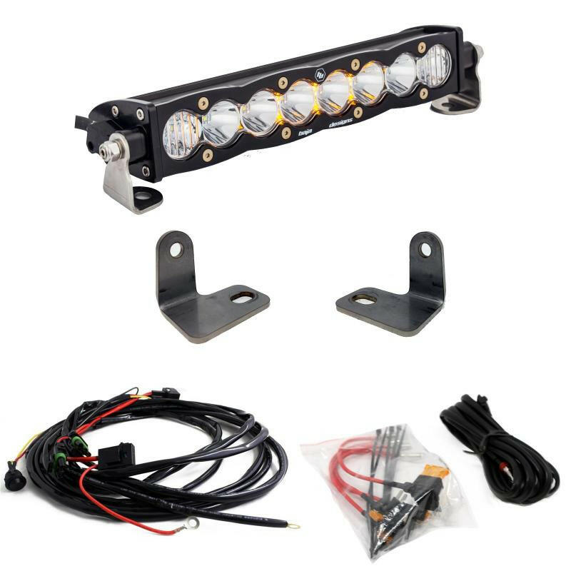 Baja Designs 16-18 Polaris RZR Turbo XP S8 Series 10in Light Bar Kit Light Bars & Cubes Baja Designs