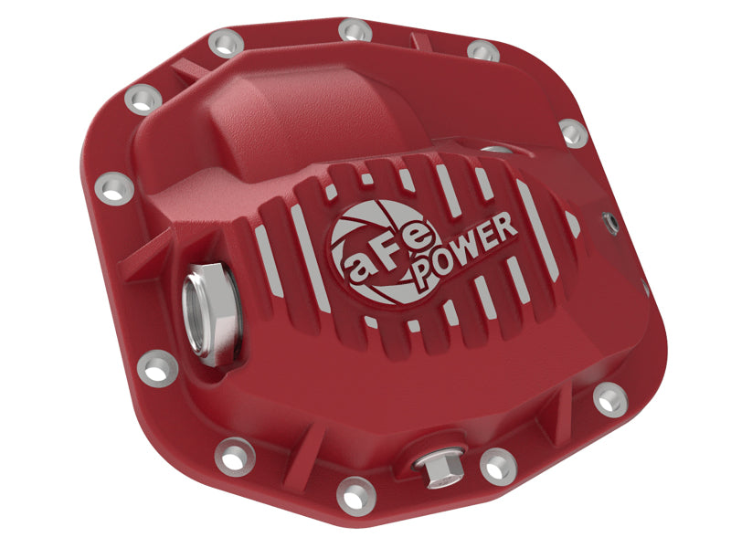 aFe Pro Series Front Differential Cover Red 2018+ Jeep Wrangler (JL) V6 3.6L (Dana M186) Diff Covers aFe