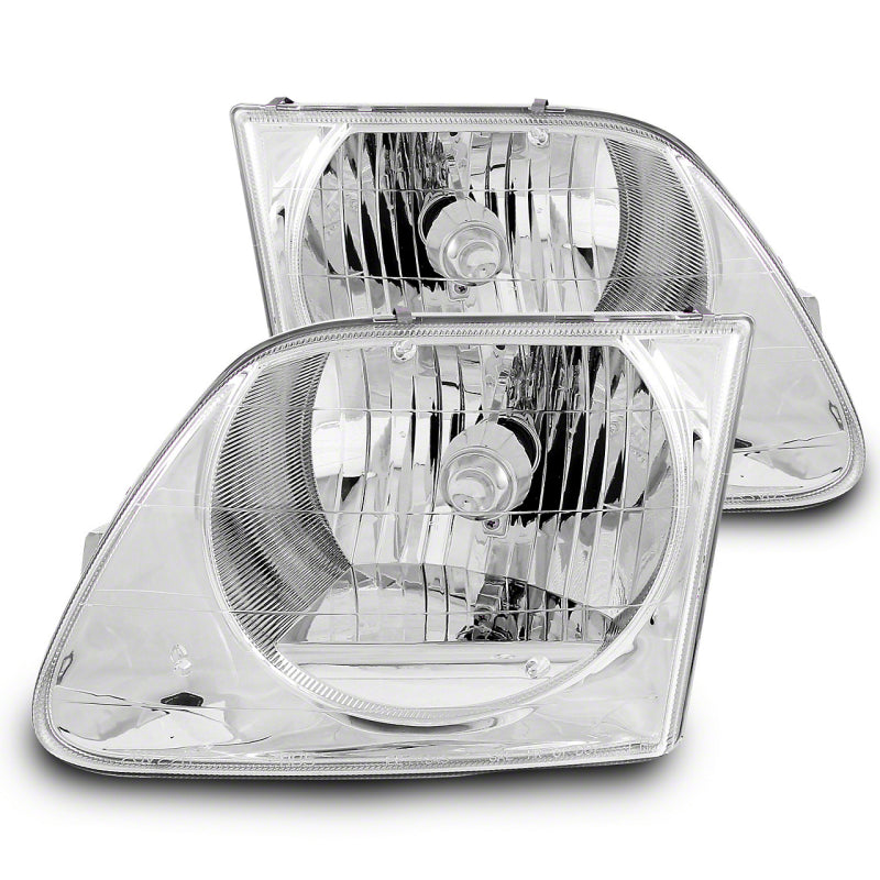 Raxiom 97-03 Ford F-150 G2 Euro Headlights- Chrome Housing (Clear Lens) Headlights Raxiom
