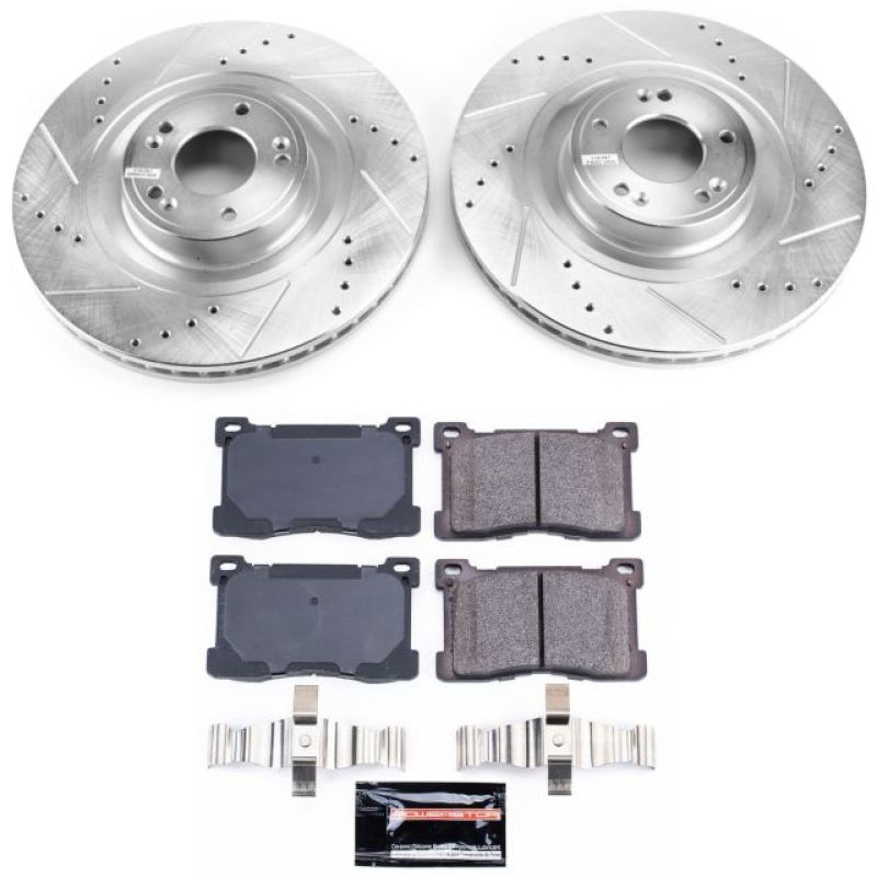 Power Stop 12-16 Hyundai Equus Front Z23 Evolution Sport Brake Kit Brake Kits - Performance D&S PowerStop