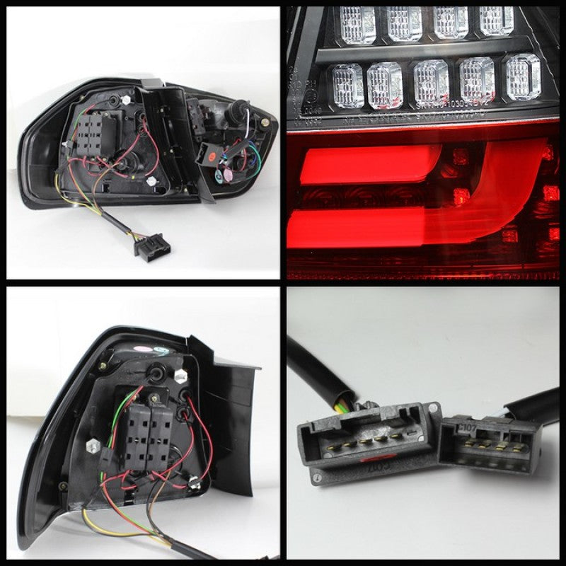 Spyder BMW E90 3-Series 06-08 4Dr LED Indicator LED Tail Lights Blk ALT-YD-BE9006-LBLED-G2-BK Tail Lights SPYDER
