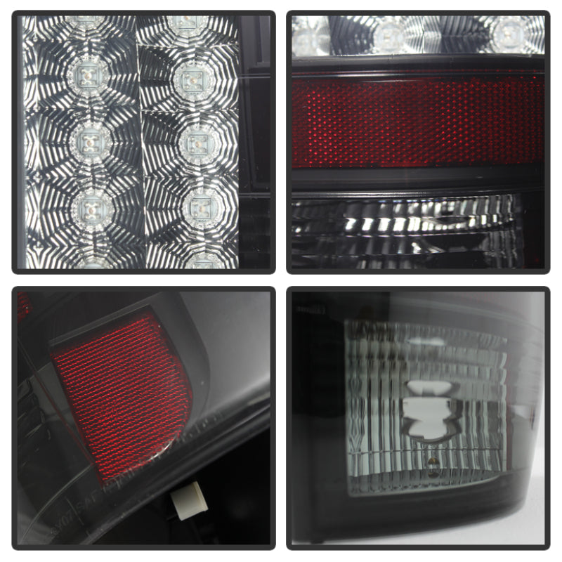 Spyder Chevy Suburban/GMC Yukon/Yukon Denali 07-14 LED Tail Lights Blk Smke ALT-YD-CSUB07-LED-BSM Tail Lights SPYDER