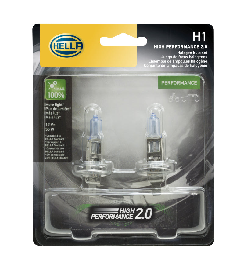 Hella H1 12V 55W Hella High Performance Xenon Bulb (Pair) Bulbs Hella
