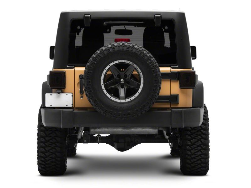 Raxiom 07-18 Jeep Wrangler JK Axial Series LED Tail Lights- Blk Housing (Smoked Lens) Tail Lights Raxiom