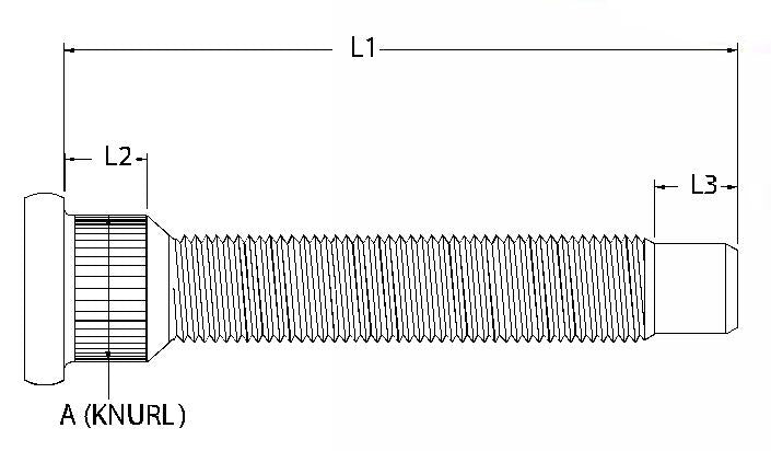 ARP 80-00 Honda M12x2.85inch 4 Wheel Stud Kit Wheel Studs ARP