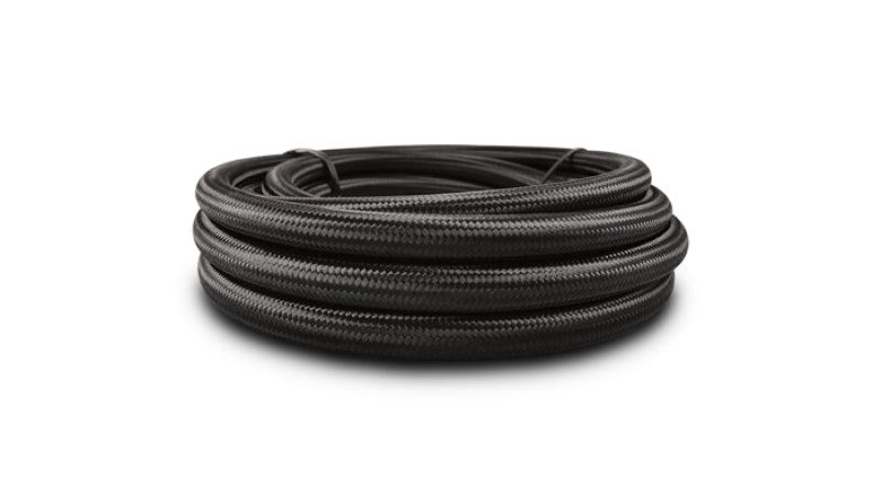 Vibrant -12 AN Black Nylon Braided Flex Hose (10 foot roll) Hoses Vibrant