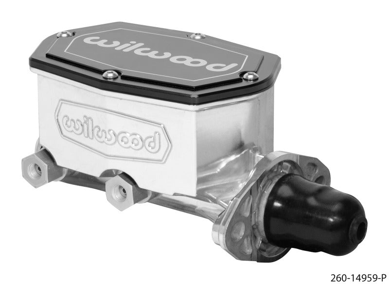 Wilwood Compact Tandem Master Cylinder - 1in Bore - w/Pushrod (Ball Burnished) Brake Master Cylinder Wilwood