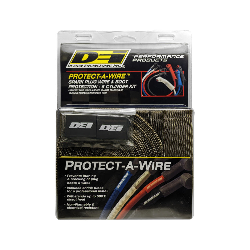 DEI Protect-A-Boot and Wire Kit 8 Cylinder - Titanium Thermal Sleeves DEI