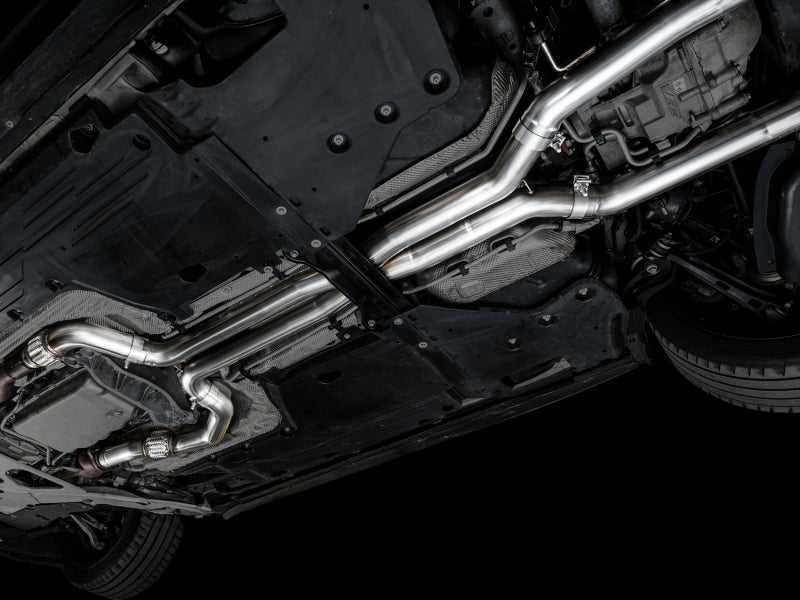AWE Tuning 2021+ Cadillac CT4-V Blackwing SwitchPath Exhaust - Diamond Black Tips Catback AWE Tuning