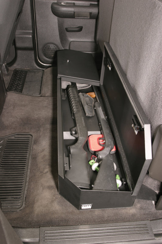 Tuffy Chevrolet Silverado & Gmc Sierra Underseat Lockbox Full Length W/ Keyed Lock For Cargo Boxes & Bags Tuffy Products